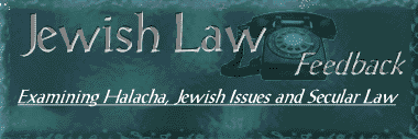 Jewish Law - Feedback
